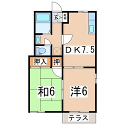 郡山駅 徒歩50分 1-2階の物件間取画像